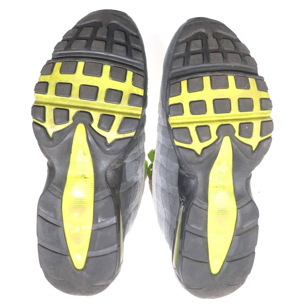 NIKE(ナイキ) 【観賞用 2012年製】 AIR MAX 95 OG NEON YELLOW エアマックス イエローグラデ ローカットスニーカー グレー/イエロー US10.5/28.5cm 554970-174
