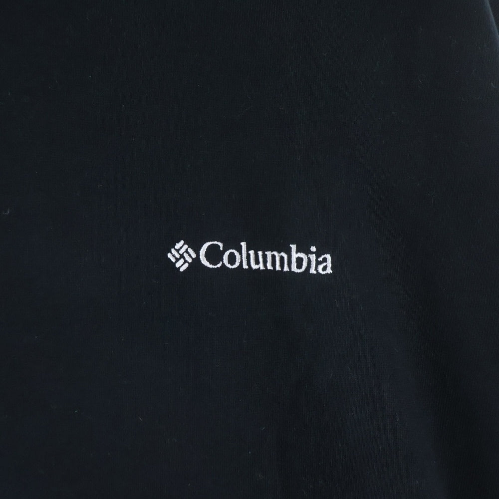 Columbia(コロンビア) ロゴプリント クルーネック長袖Tシャツ カットソー ブラック