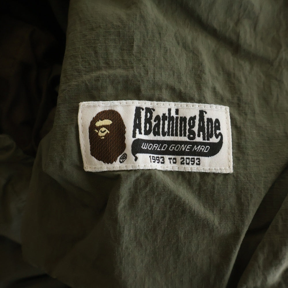 A BATHING APE(アベイシングエイプ) 6 Pocket Cargo Pant シックスポケットナイロンカーゴパンツ カーキ 001PTJ801009M