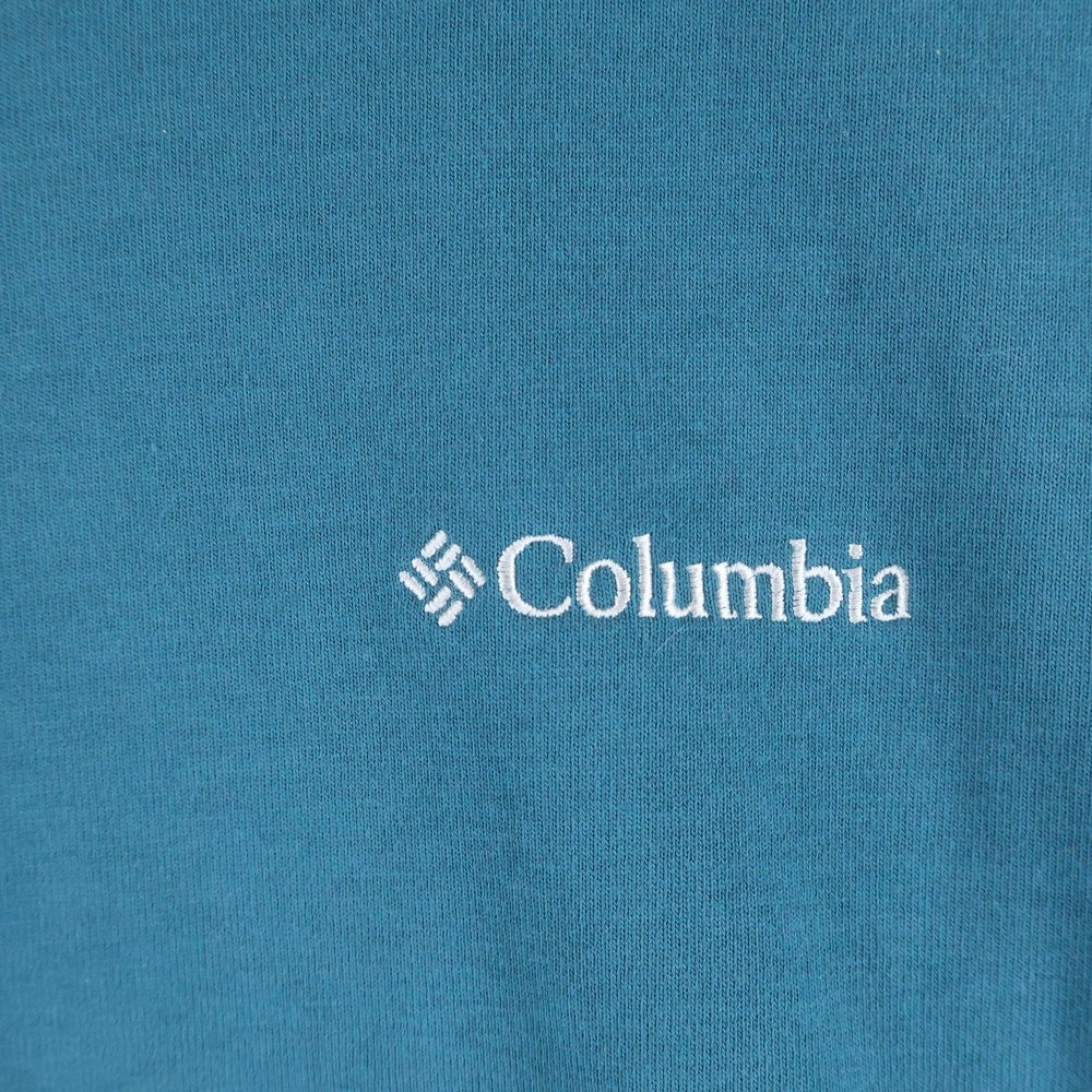 Columbia(コロンビア) バックマウンテン ロゴプリント クルーネック半袖Tシャツ カットソー グリーン