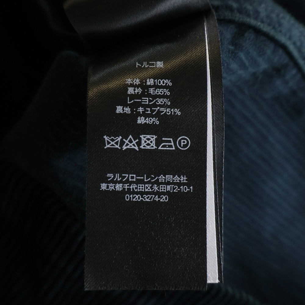 RRL(ダブルアールエル) コーデュロイ コットン テーラードジャケット ネイビー