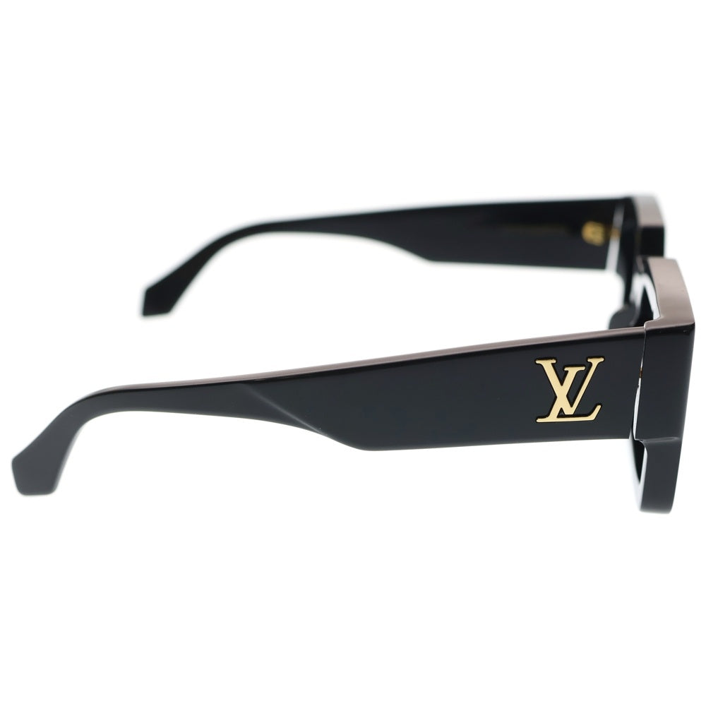 LOUIS VUITTON(ルイヴィトン) LV CLASH SQUARE SUNGLASSES メタルロゴ クラッシュ スクエア サングラス アイウエア 眼鏡 ブラック Z1579E レディース