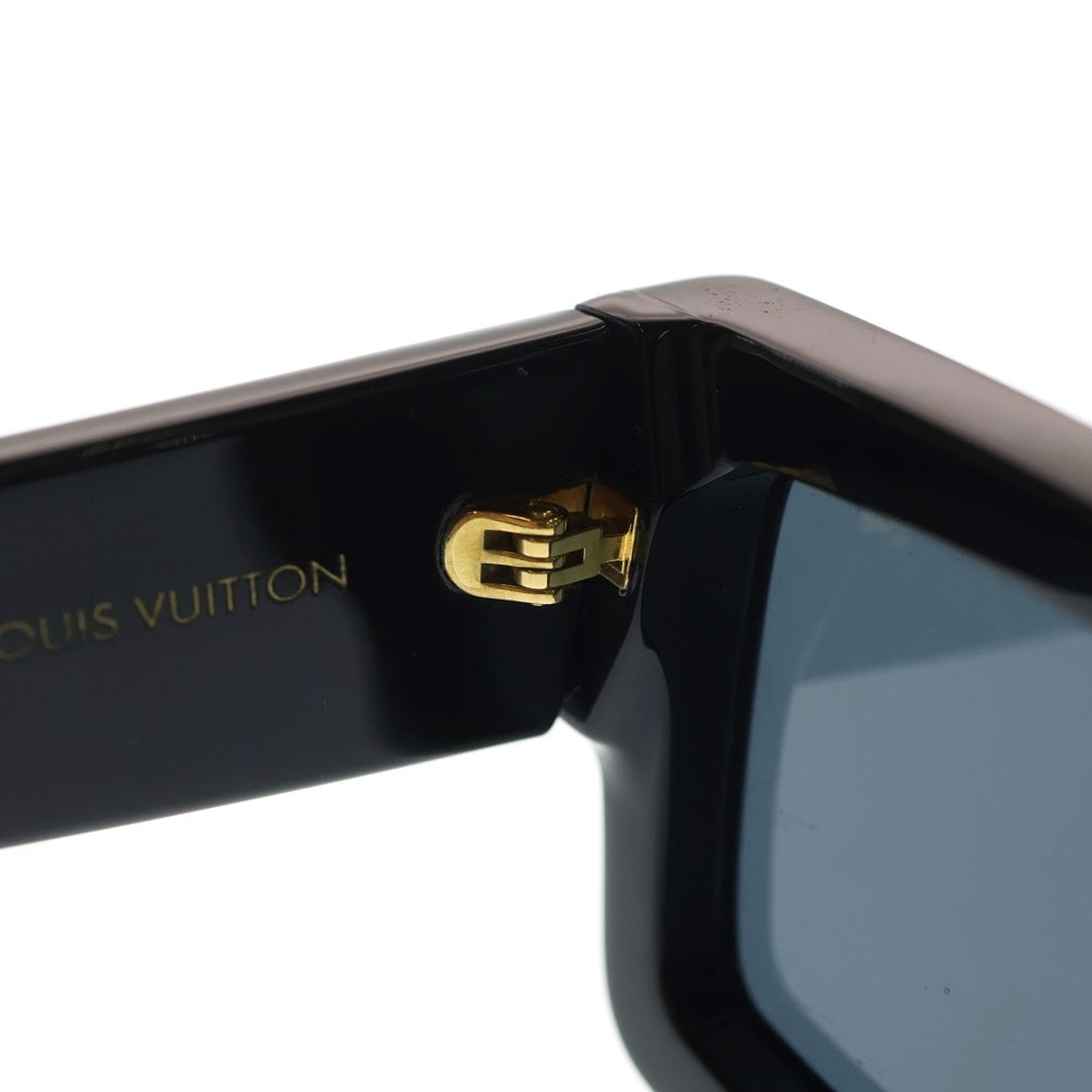 LOUIS VUITTON(ルイヴィトン) LV CLASH SQUARE SUNGLASSES メタルロゴ クラッシュ スクエア サングラス アイウエア 眼鏡 ブラック Z1579E レディース