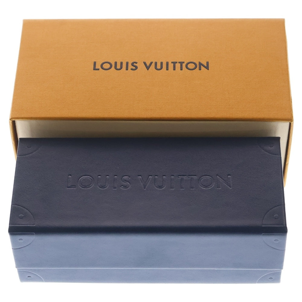 LOUIS VUITTON(ルイヴィトン) LV CLASH SQUARE SUNGLASSES メタルロゴ クラッシュ スクエア サングラス アイウエア 眼鏡 ブラック Z1579E レディース