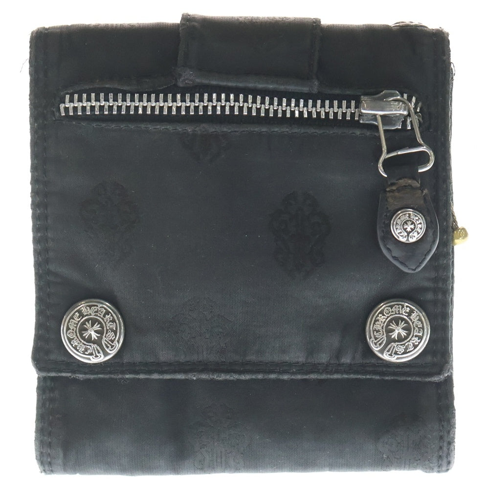 CHROME HEARTS(クロムハーツ) 3 FOLD LARGE NYLON WALLET 3フォールド ナイロンウォレット 財布 ブラック