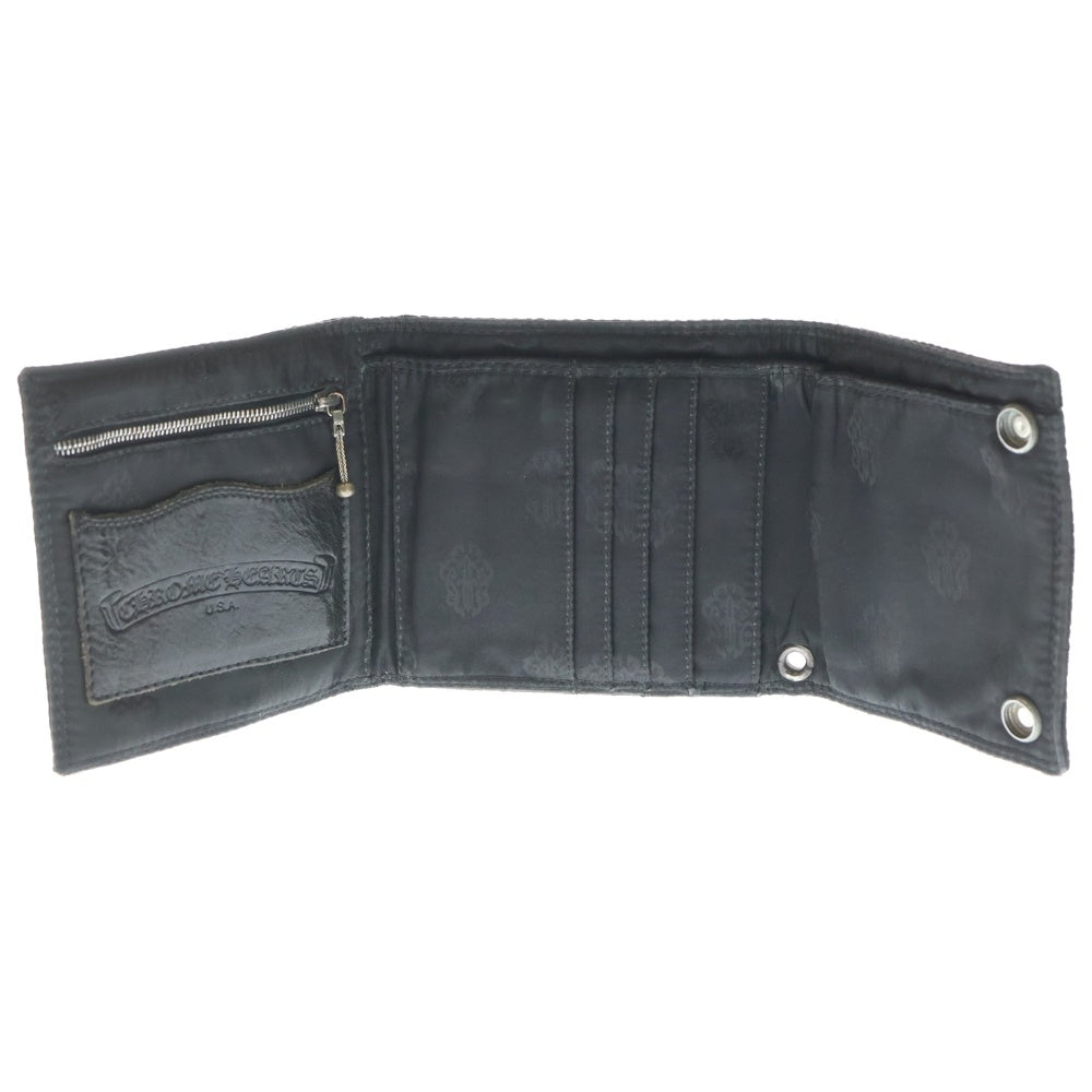 CHROME HEARTS(クロムハーツ) 3 FOLD LARGE NYLON WALLET 3フォールド ナイロンウォレット 財布 ブラック