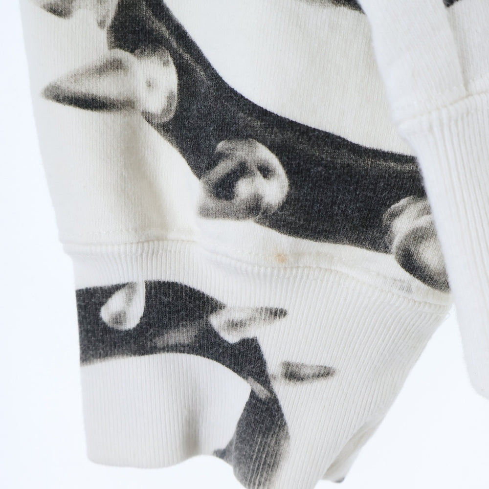 SUPREME(シュプリーム) 20AW Studded Collars Hooded Sweatshirt スタッズカラープリント フーデッド プルオーバーパーカー ホワイト