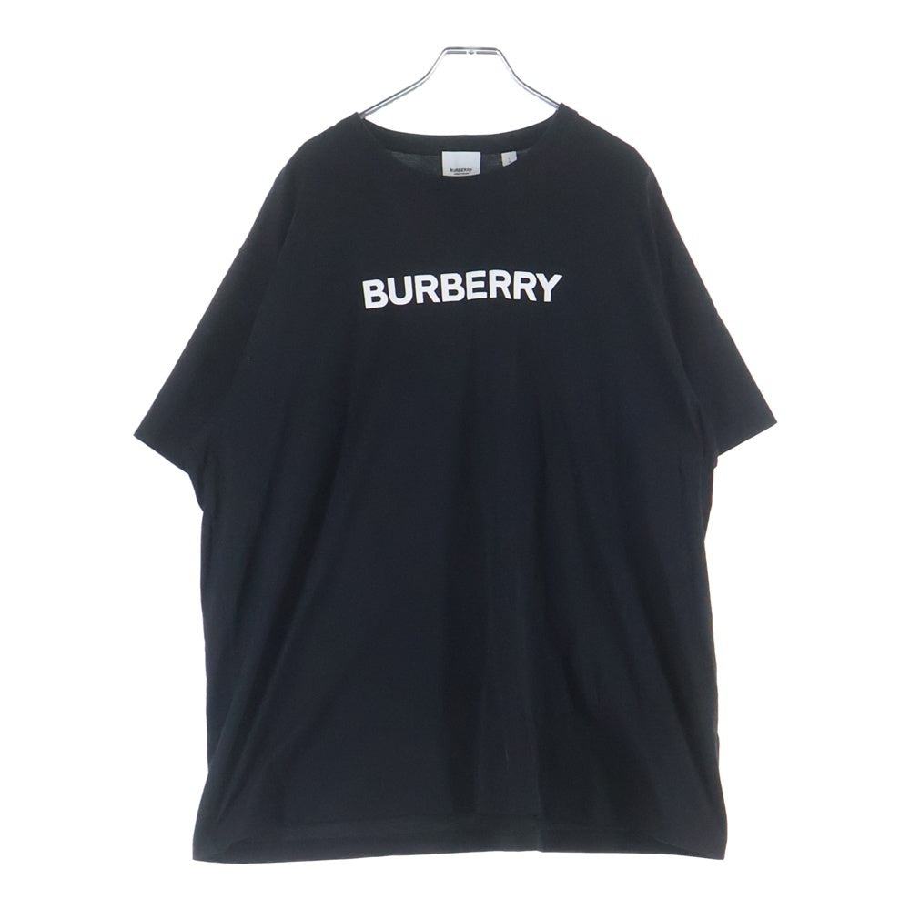 BURBERRY(バーバリー) フロントロゴプリント 半袖Tシャツ カットソー ブラック 8055307