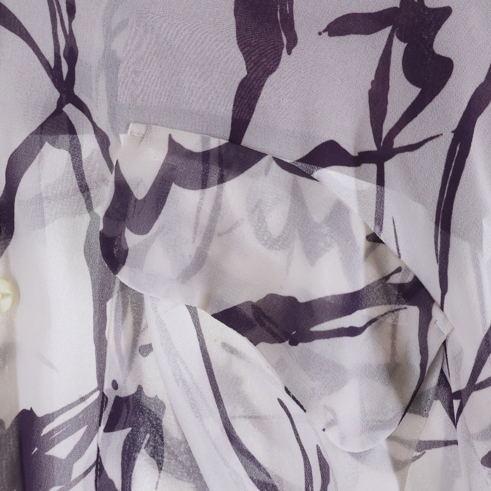 Needles(ニードルス) 20AW C.O.B. CLASSIC SHIRT クラシック オープンカラー長袖シャツ シアーシャツ パープル KP082