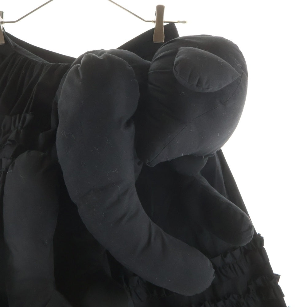 COMME DES GARCONS GIRL(コムデギャルソンガール) 21SS Bear Ruffle Skirt クマ フリル スカート ブラック NG-S001 レディース