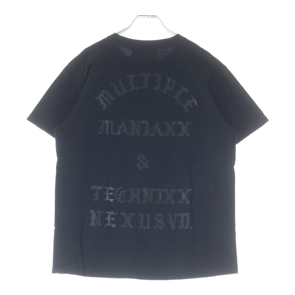 NEXUS7(ネクサスセブン) 2016 × 平田弘史 15th Anniversary S/S Tee カタカナ ロゴ プリント クルーネック半袖Tシャツ カットソー ブラック