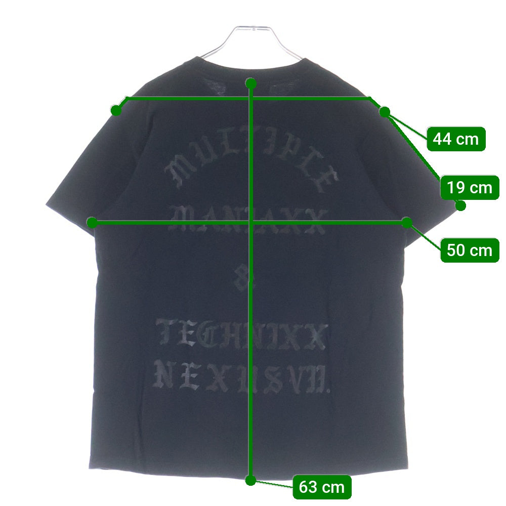 NEXUS7(ネクサスセブン) 2016 × 平田弘史 15th Anniversary S/S Tee カタカナ ロゴ プリント クルーネック半袖Tシャツ カットソー ブラック