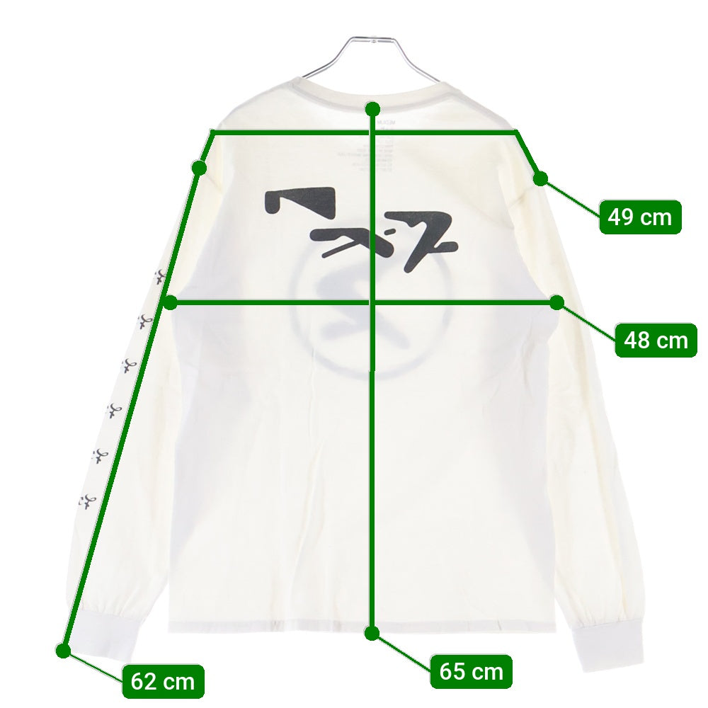 NEXUS7(ネクサスセブン) L/S Tee オマージュデザイン 両面プリント クルーネック長袖Tシャツ カットソー ホワイト