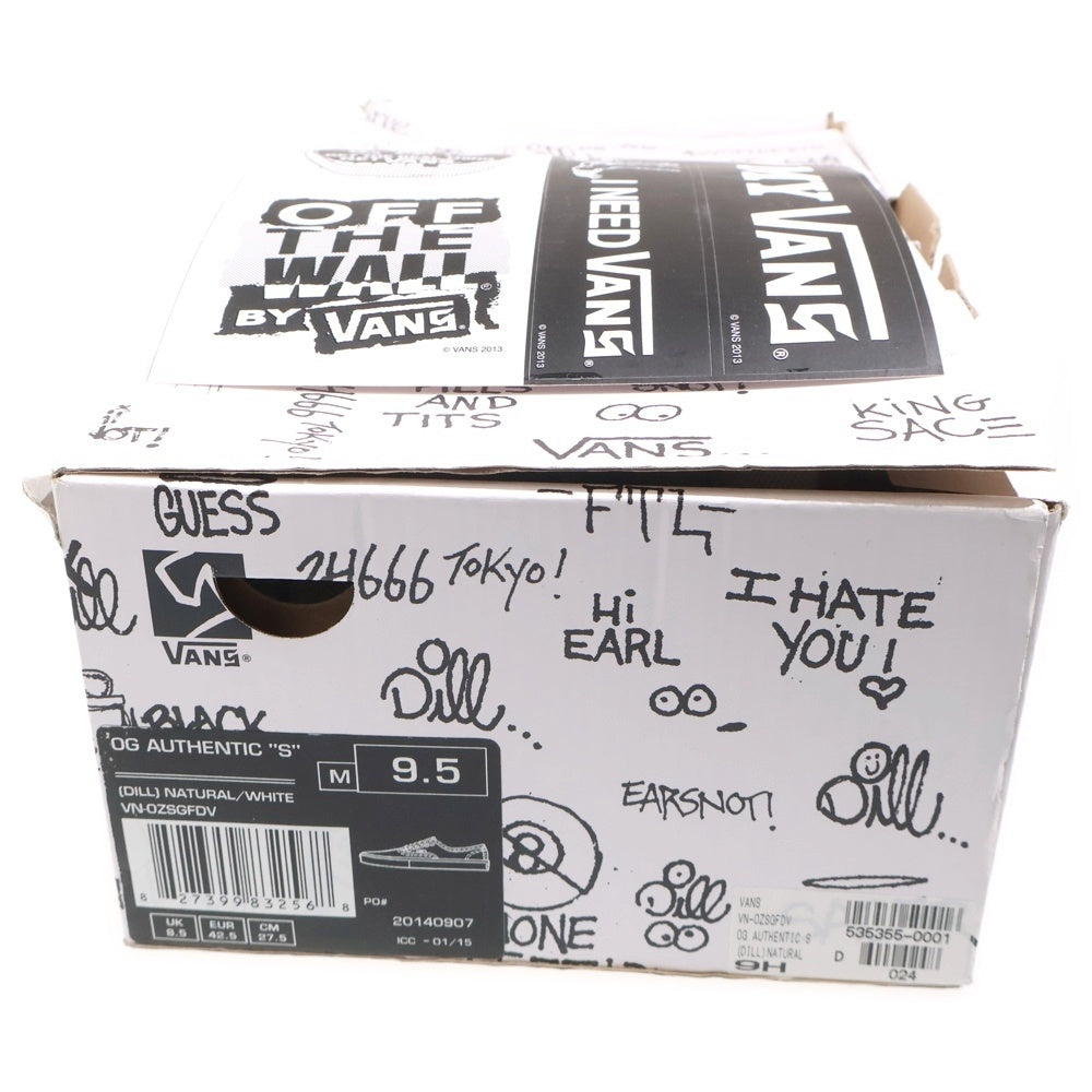 VANS(ヴァンズ) 2015 × Jason Dill Syndicate OG Authentic S ジェイソン・ディル シンジケート オーセンティック ローカットスニーカー ホワイト US9.5/27.5cm VN-0ZSGFDV