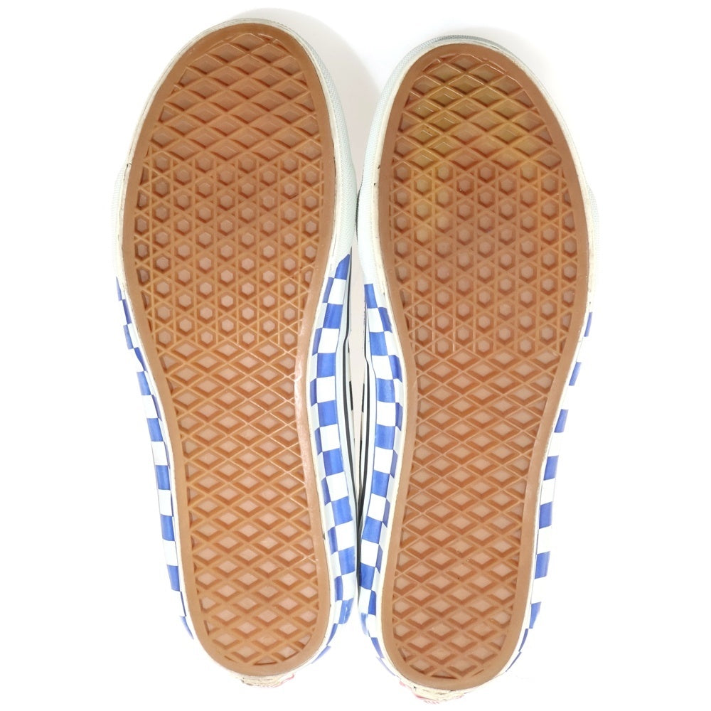 VANS(ヴァンズ) 2001 × MADFOOT SK8-Hi マッドフット 別注 atmos限定 スケートハイ チェッカーボード サイドテープ スエード ハイカットスニーカー ブルー US10/28cm V38-18MF