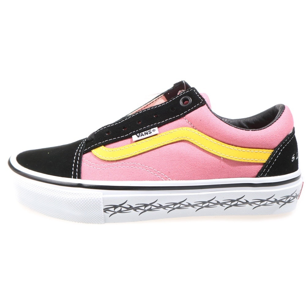 SUPREME(シュプリーム) 21AW × VANS SKATE OLD SKOOL TRIBAL BARBED WIRE オールドスクール トライバルバーブドワイヤー ローカットスニーカー ピンク/イエロー US6/24cm VN0A5KRXB9P