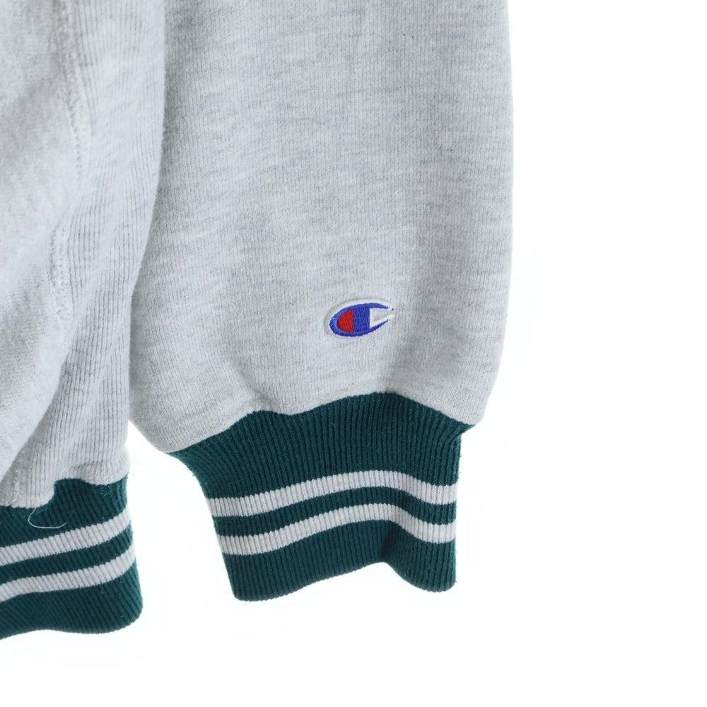 CHAMPION(チャンピオン) 90s Logo Embroidery Sweat Shirts ロゴ刺繍 クルーネック スウェット スウェットシャツ アッシュ