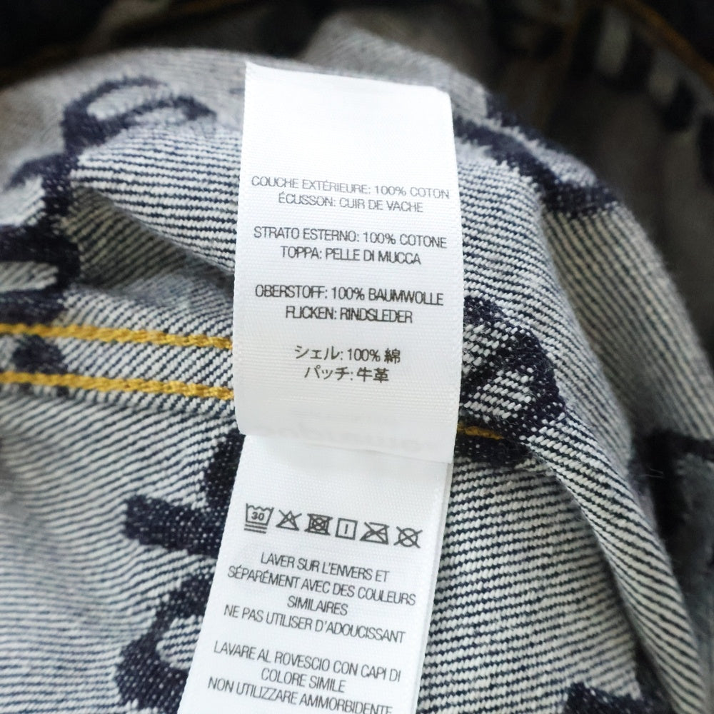 SUPREME(シュプリーム) 25AW Jacquard Logos Denim Trucker Jacket ジャガード ロゴ デニム トラッカー ジャケット インディゴ