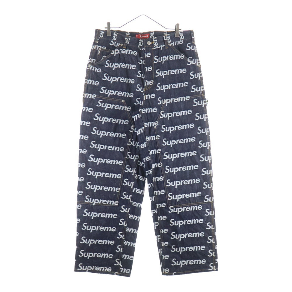 SUPREME(シュプリーム) 25AW Jacquard Logos Double Knee Denim Painter ジャガード ロゴ ダブルニー デニム ペインターパンツインディゴ