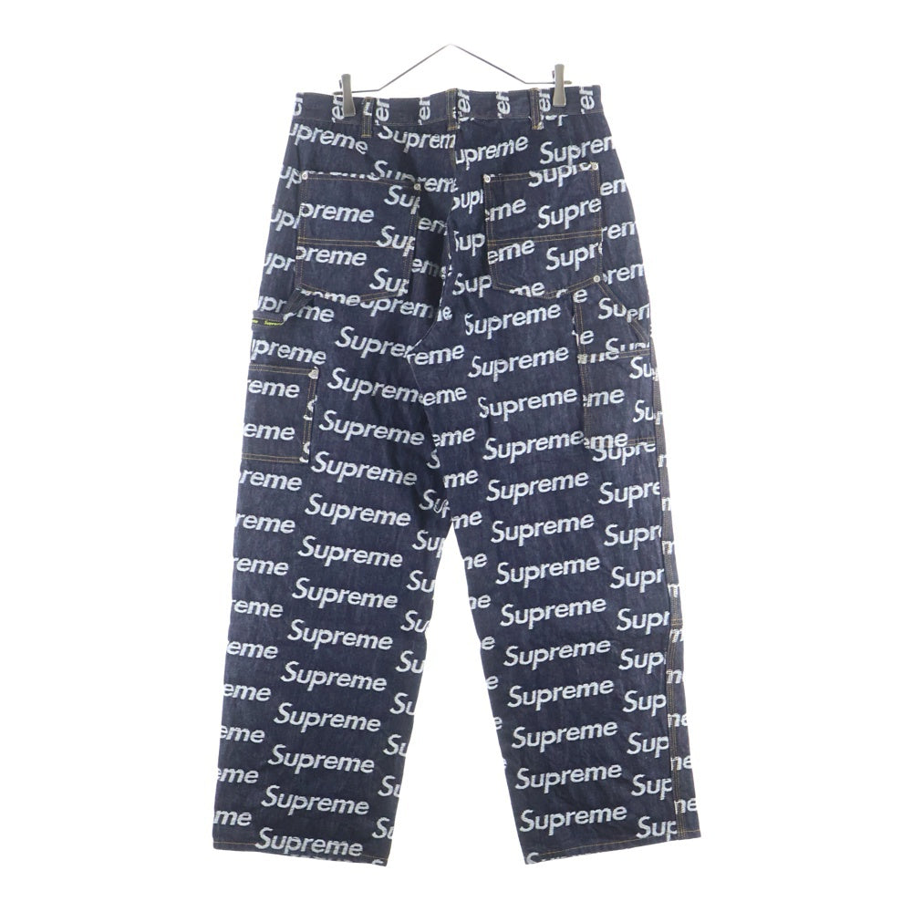 SUPREME(シュプリーム) 25AW Jacquard Logos Double Knee Denim Painter ジャガード ロゴ ダブルニー デニム ペインターパンツインディゴ