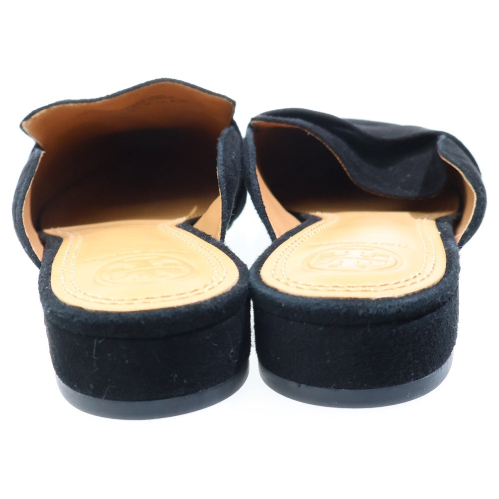 TORY BURCH(トリー バーチ) Pointed Toe Mules スエード ポインテッドトゥミュール パンプス ブラック レディース