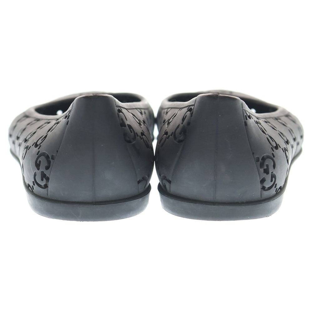 GUCCI(グッチ) GGスプリーム ラバー パンプス ブラック レディース