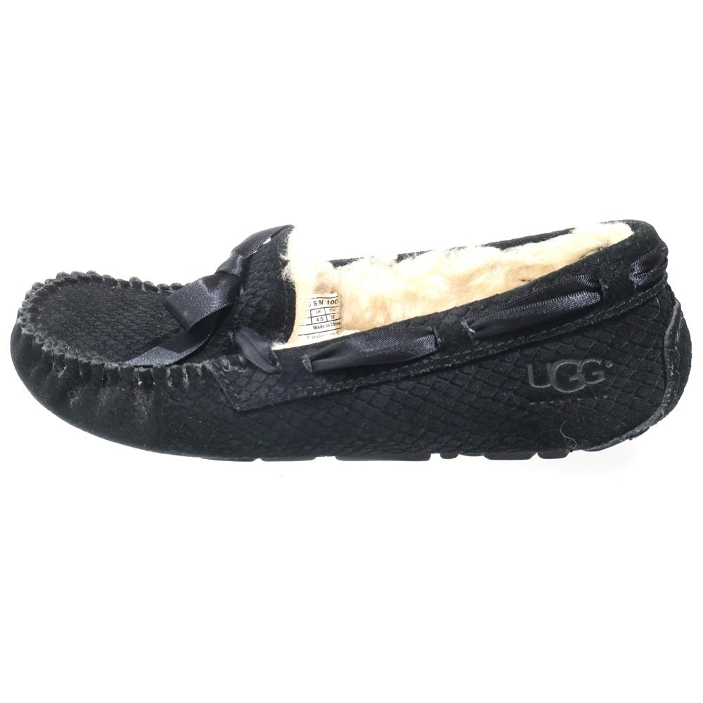 UGG(アグ) Dakota Exotic Scales ダコタ エキゾチック スケールズ ボア フラットシューズ ブラック 1007575 レディース