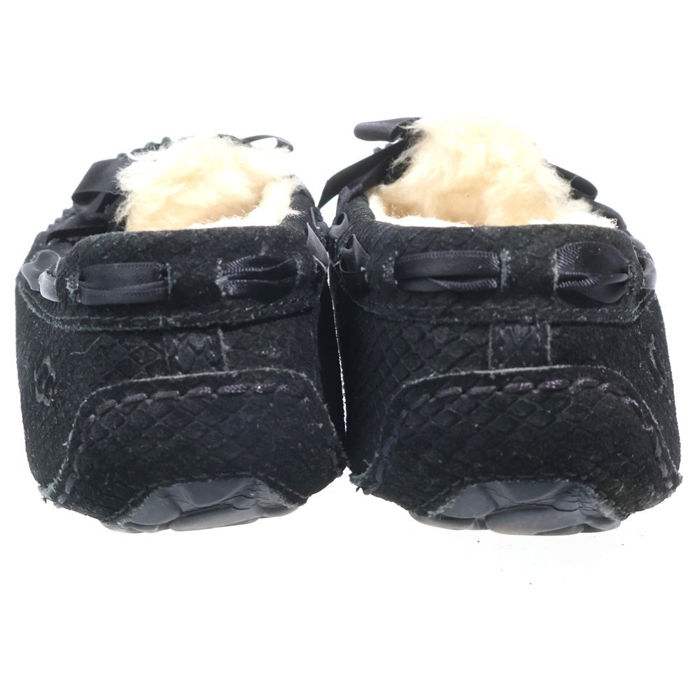 UGG(アグ) Dakota Exotic Scales ダコタ エキゾチック スケールズ ボア フラットシューズ ブラック 1007575 レディース