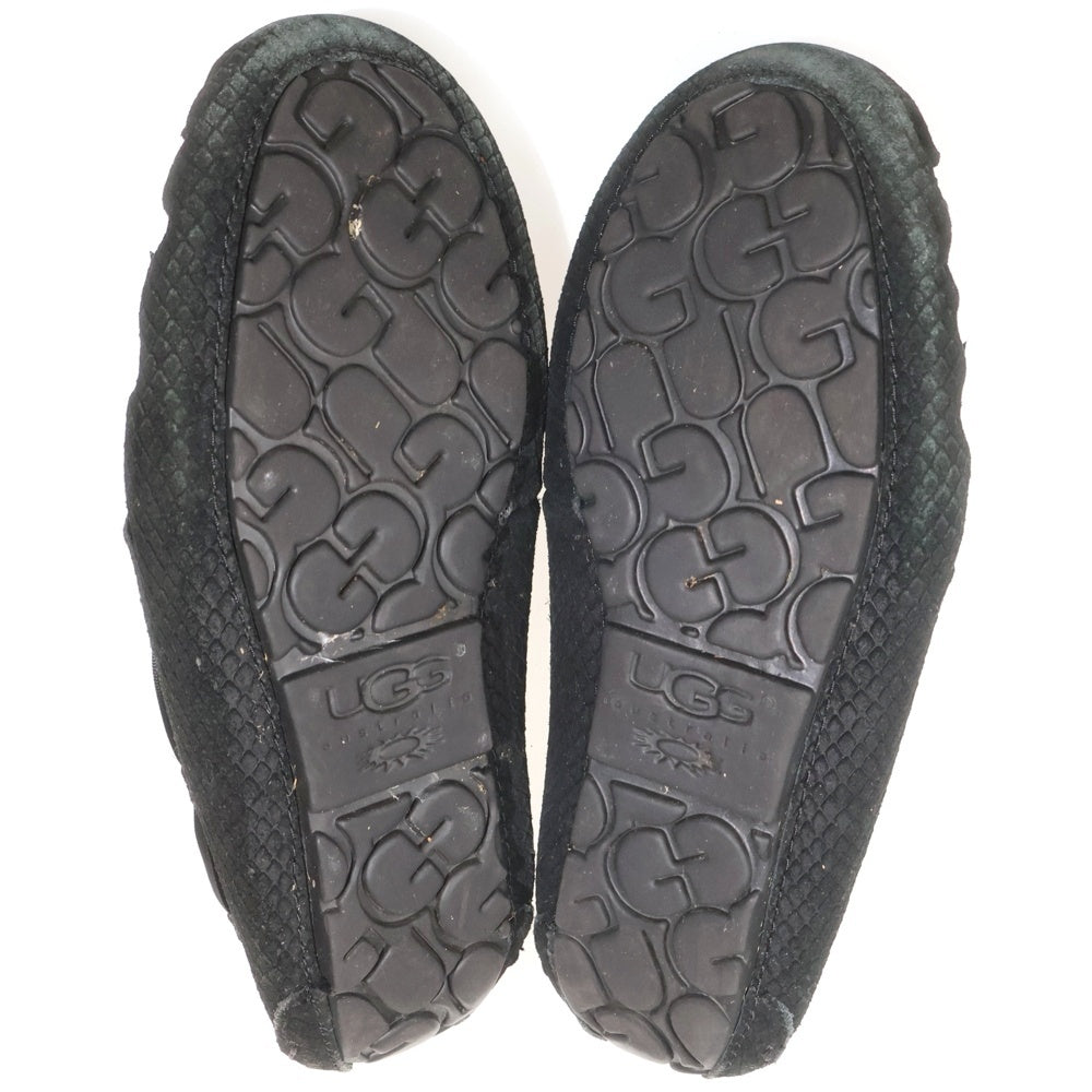 UGG(アグ) Dakota Exotic Scales ダコタ エキゾチック スケールズ ボア フラットシューズ ブラック 1007575 レディース