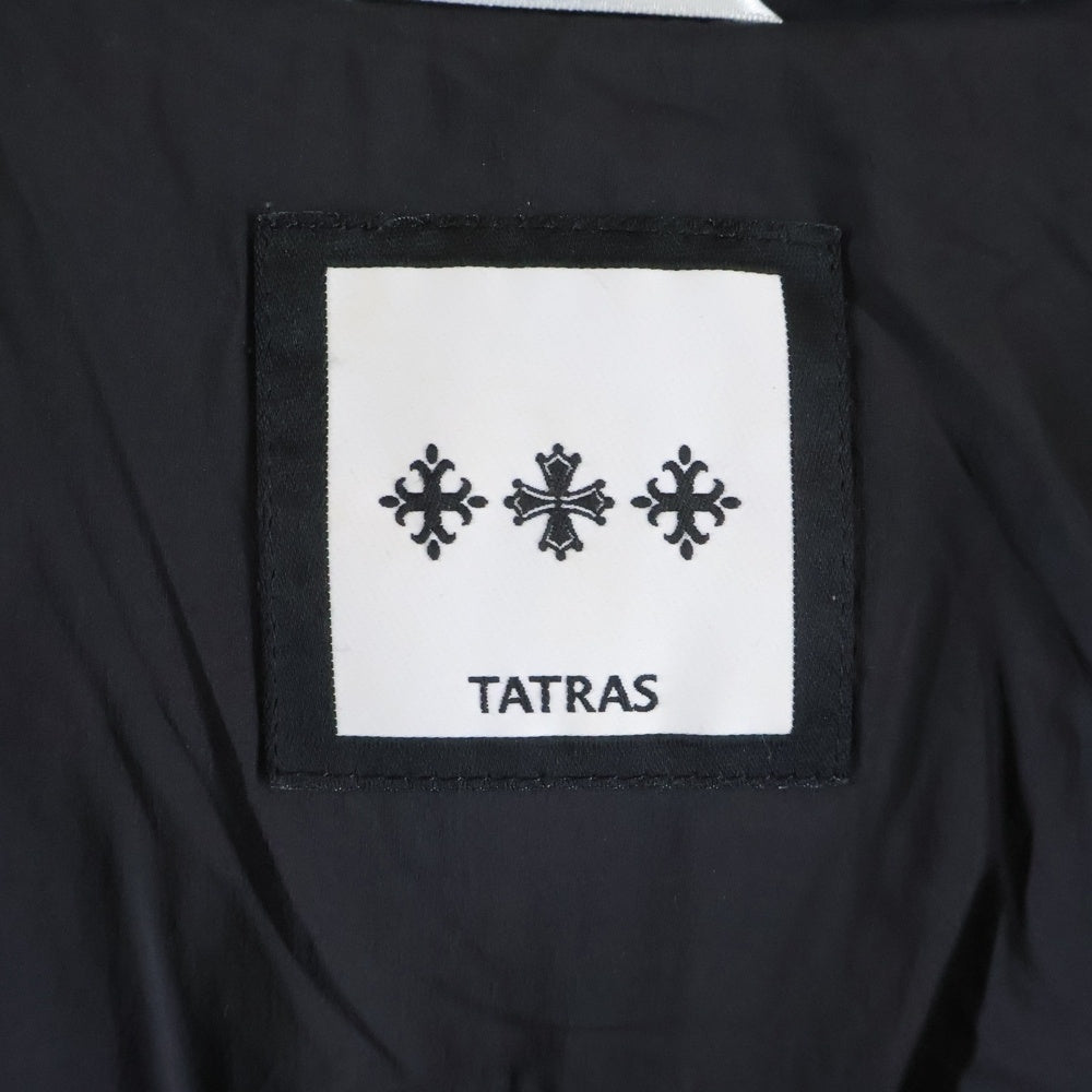 TATRAS(タトラス) ANTICO アンティコ シルク混 ウールダウンコート フーディ グレー MTA5ED4193