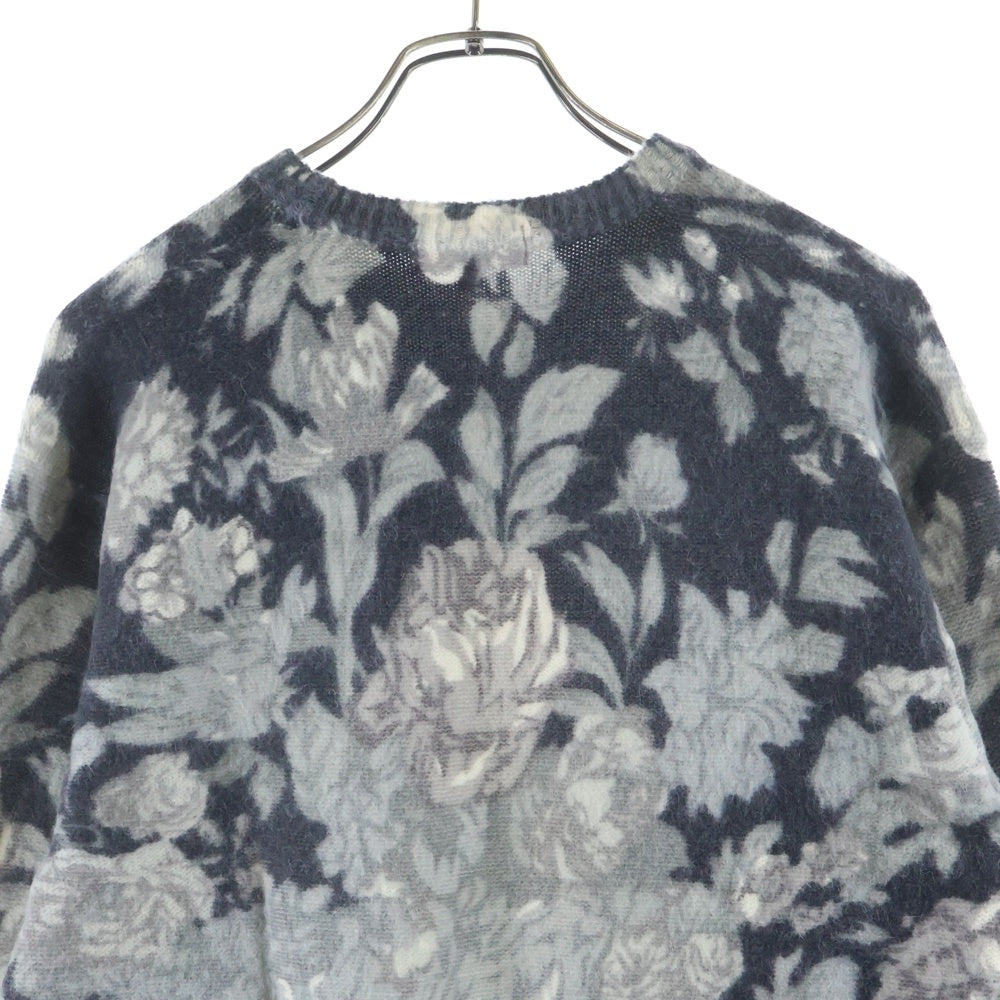 SUPREME(シュプリーム) 19SS Printed Floral Angora Sweater フローラル プリント アンゴラ クルーネックニットセーター グレー