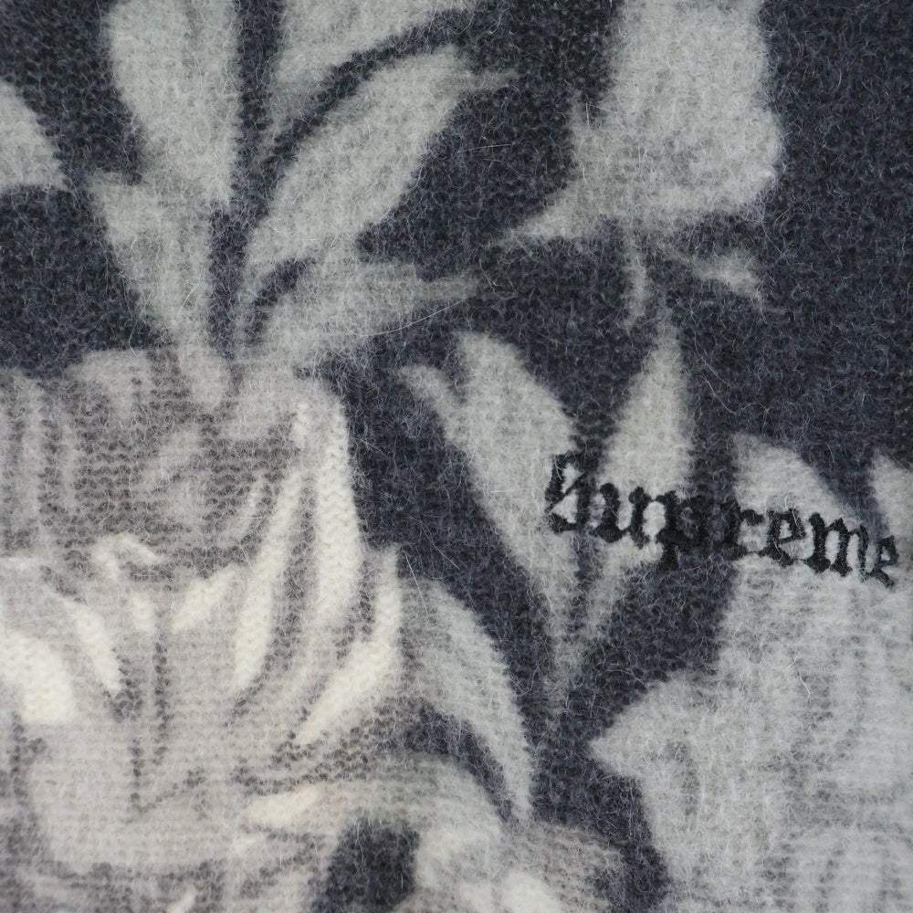 SUPREME(シュプリーム) 19SS Printed Floral Angora Sweater フローラル プリント アンゴラ クルーネックニットセーター グレー