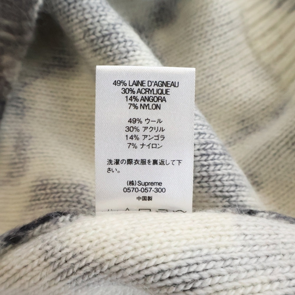 SUPREME(シュプリーム) 19SS Printed Floral Angora Sweater フローラル プリント アンゴラ クルーネックニットセーター グレー