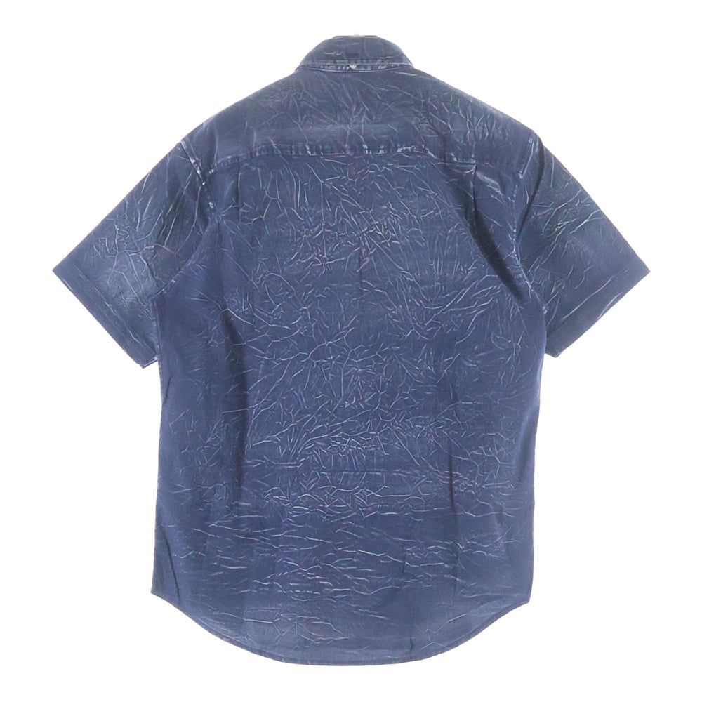SUPREME(シュプリーム) 13SS Acid Shirt アシッド シワ加工 ボタンダウン 半袖シャツ インディゴ