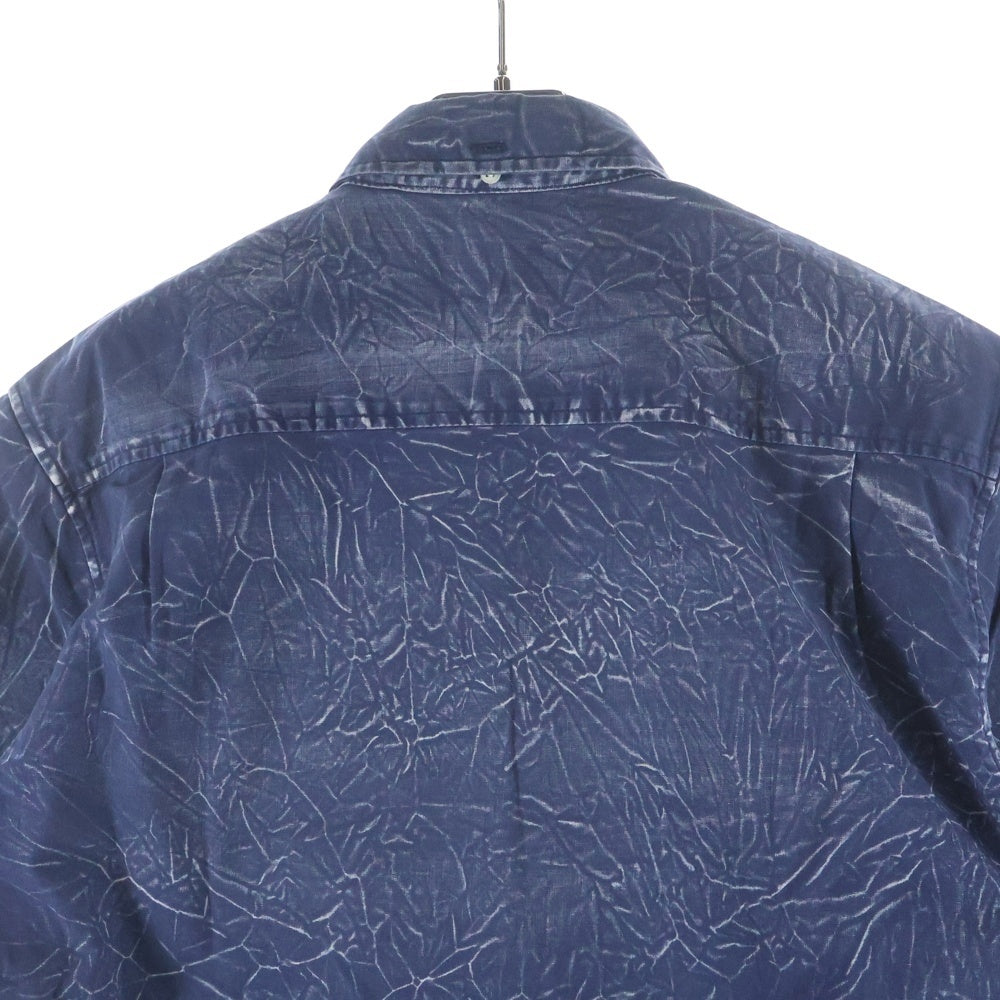 SUPREME(シュプリーム) 13SS Acid Shirt アシッド シワ加工 ボタンダウン 半袖シャツ インディゴ