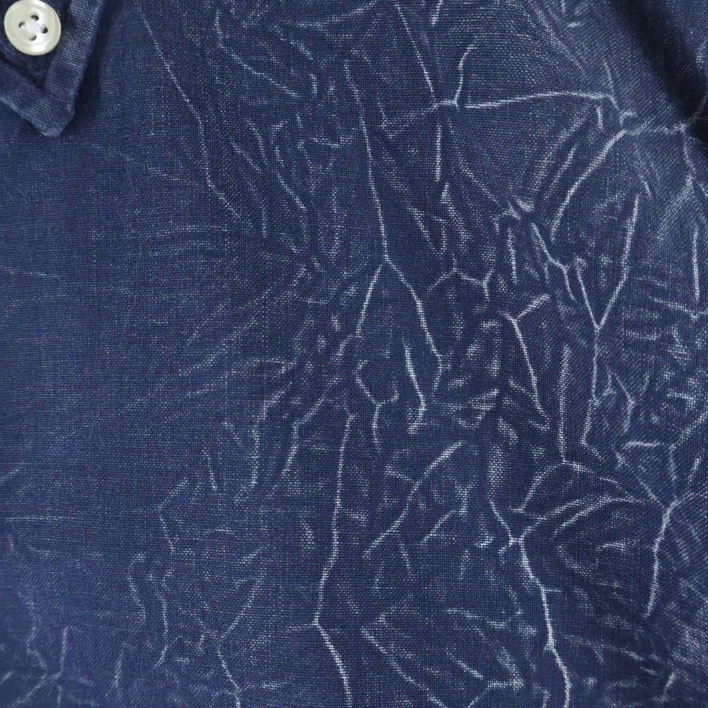 SUPREME(シュプリーム) 13SS Acid Shirt アシッド シワ加工 ボタンダウン 半袖シャツ インディゴ
