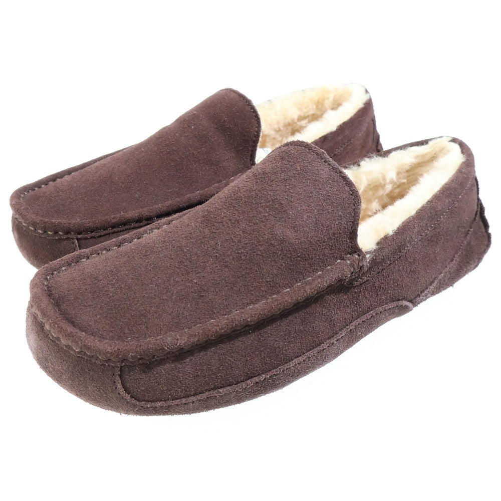 UGG(アグ) Ascot アスコット ファー ムートンレザー ローファー ブラウン UB06318
