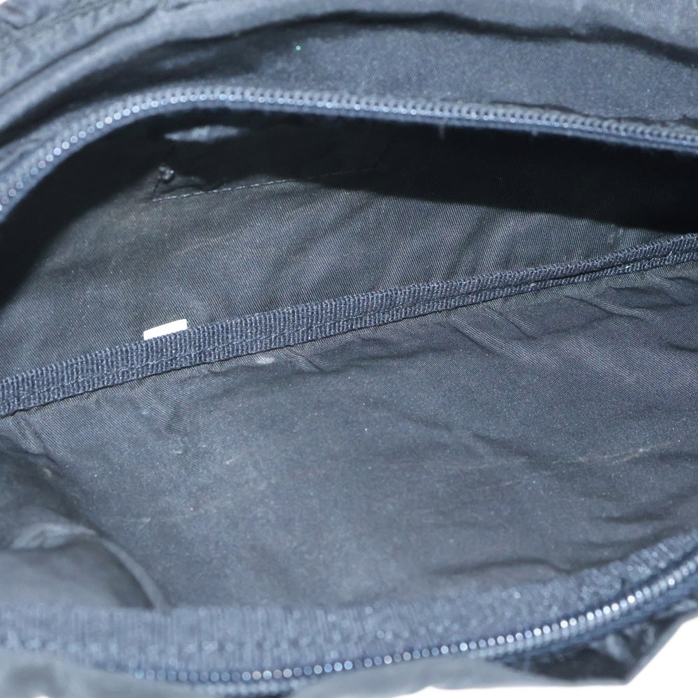 PRADA(プラダ) 2WAY トライアングルロゴプレート テスート ナイロン ウエストポーチ ボディバッグ ショルダーバッグ シルバー金具 ブラック