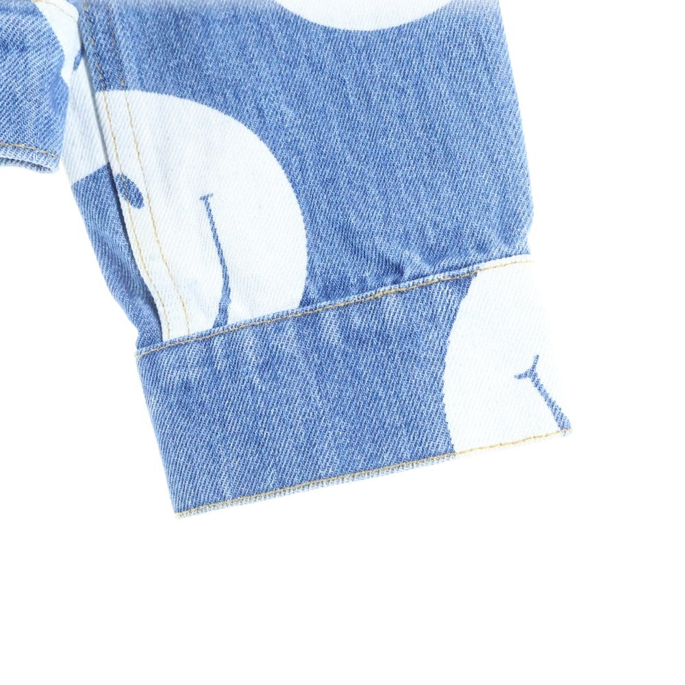 Palace Skateboards(パレススケートボーズ) 18AW MOVEMENT JACKET ムーブメント スマイル 総柄 デニムジャケット インディゴ