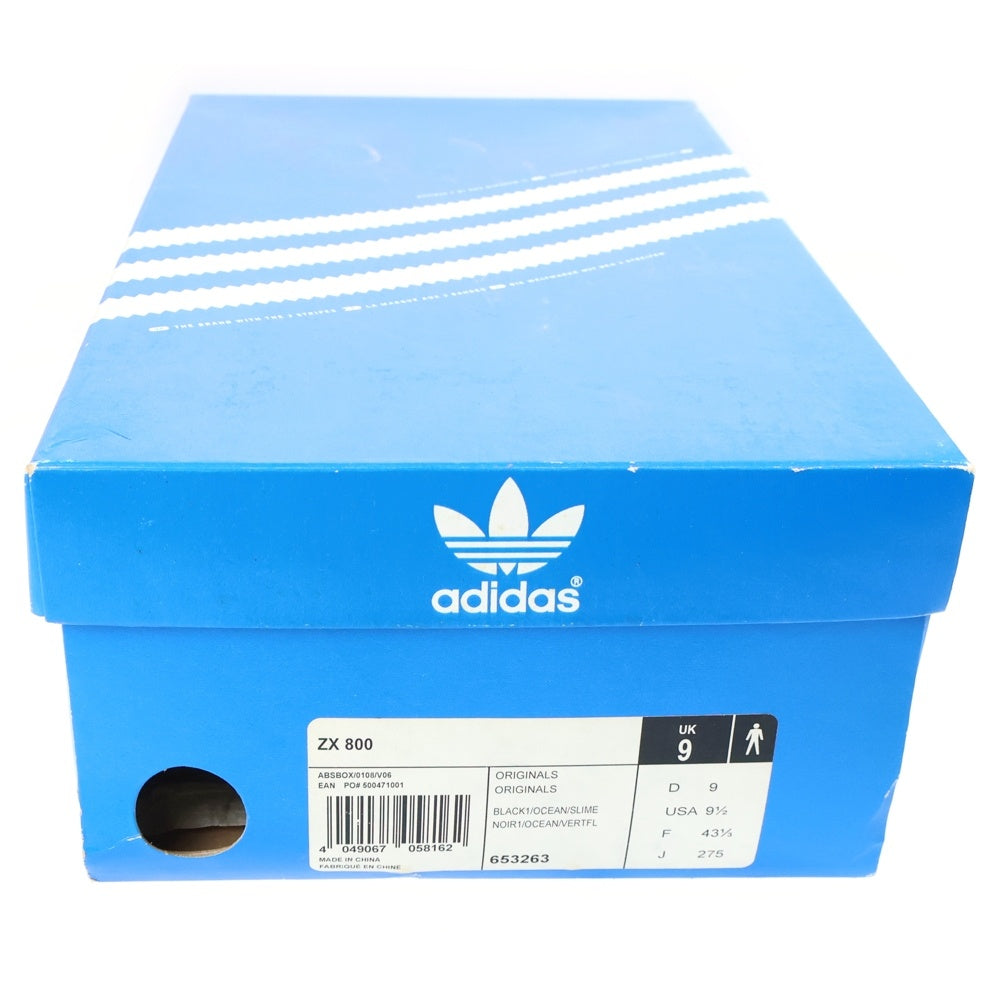 adidas(アディダス) ZX 800 Ocean Slime ゴルフ オーシャンスライム ローカットスニーカー ブラック/グリーン US9.5/27.5cm 653263