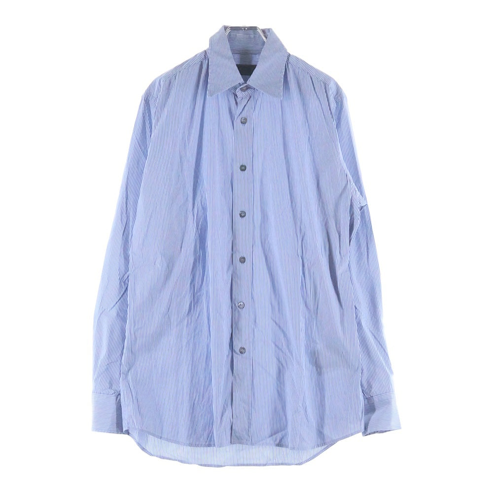 PRADA(プラダ) ストライプ 長袖シャツ ブルー
