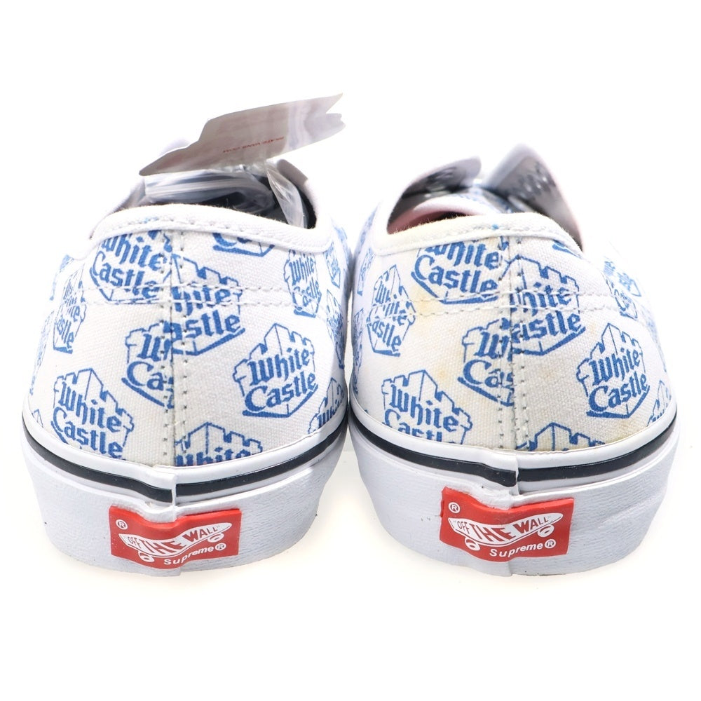 VANS(ヴァンズ) ×Supreme AUTHENTIC White Castle シュプリーム オーセンティック ホワイトキャッスル ローカットスニーカー ホワイト US9.5/27.5cm VN-00AIGGK