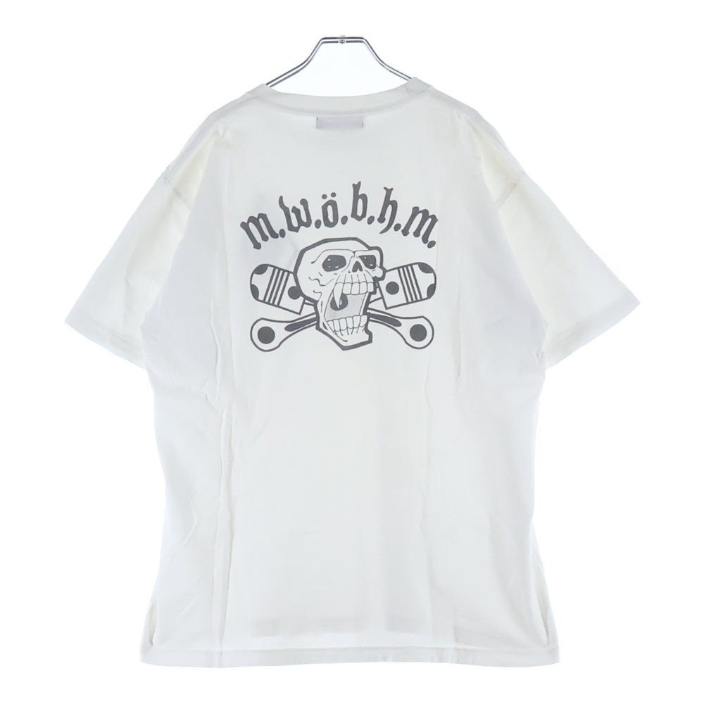 VINTAGE(ヴィンテージ) 00s MWOBHM バックスカルプリント クルーネック 半袖Tシャツ カットソー ホワイト