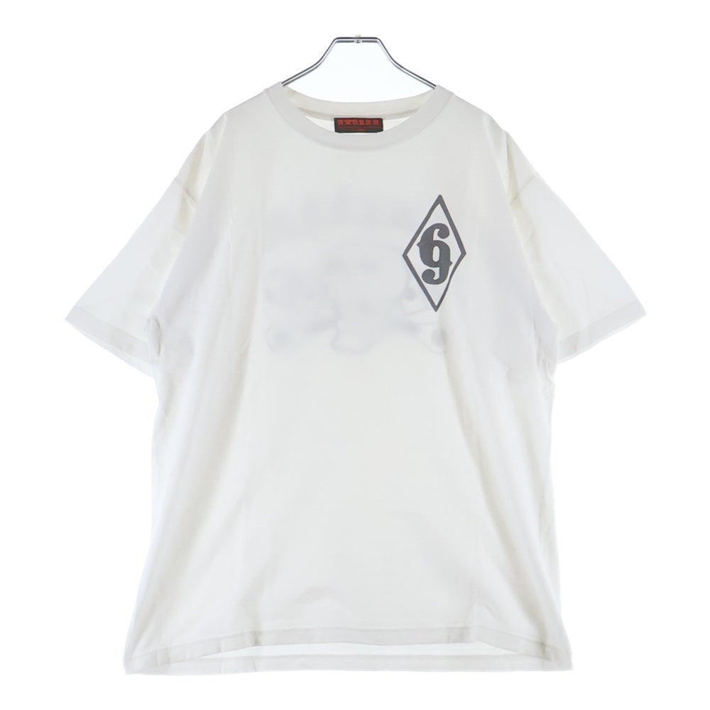 VINTAGE(ヴィンテージ) 00s MWOBHM バックスカルプリント クルーネック 半袖Tシャツ カットソー ホワイト