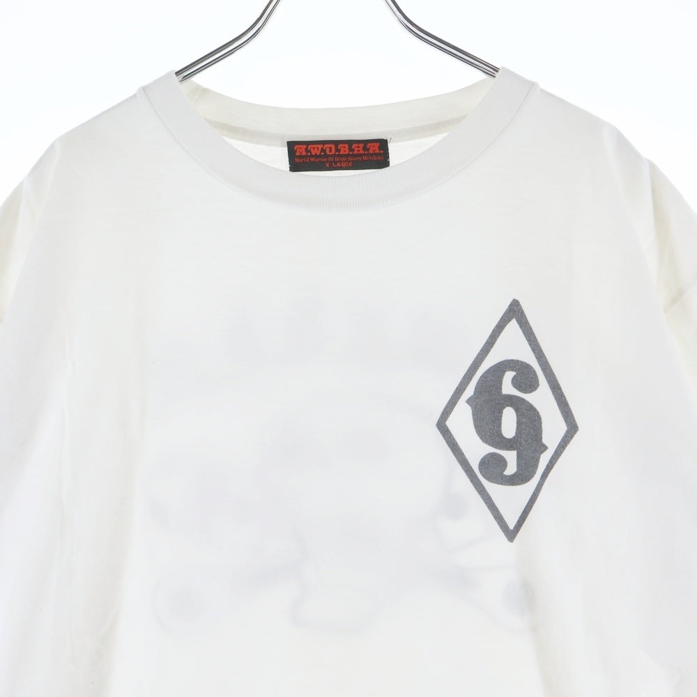 VINTAGE(ヴィンテージ) 00s MWOBHM バックスカルプリント クルーネック 半袖Tシャツ カットソー ホワイト