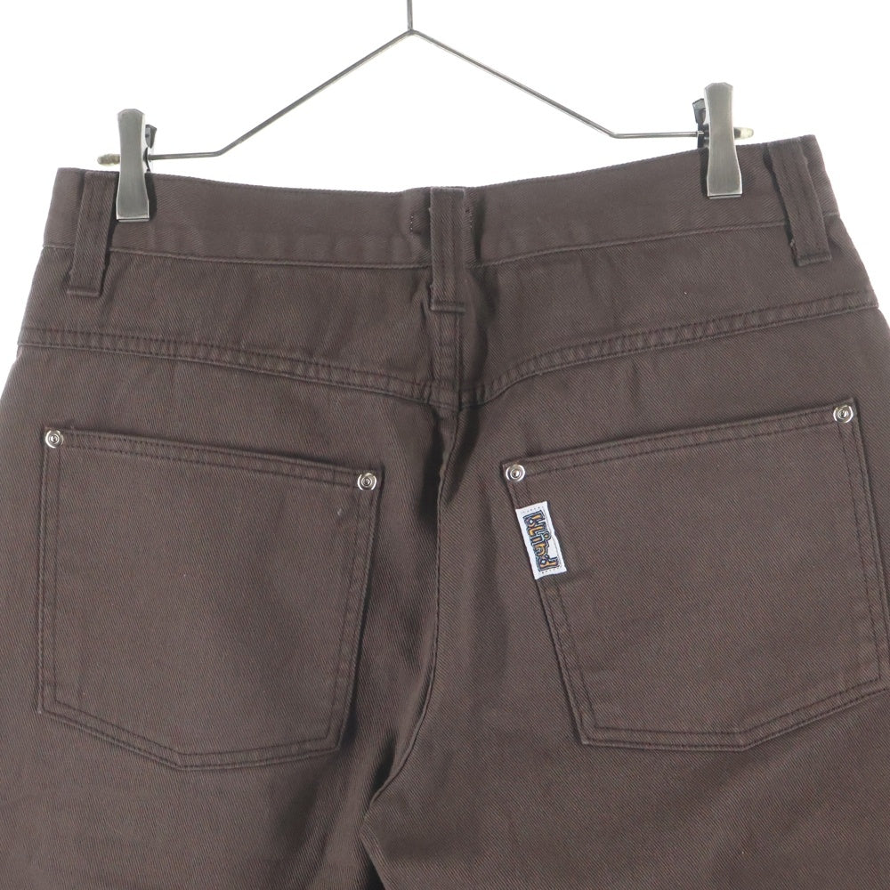 NO BRAND(ノーブランド) BLIND(ブラインド)00s OLD SK8 復刻 USA製 オールドスケート バギー デニムパンツ ブラウン