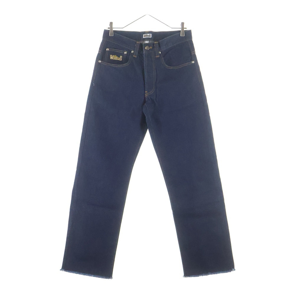 NO BRAND(ノーブランド) BLIND(ブラインド)00s OLD SK8 復刻 USA製 オールドスケート バギー デニムパンツ インディゴ