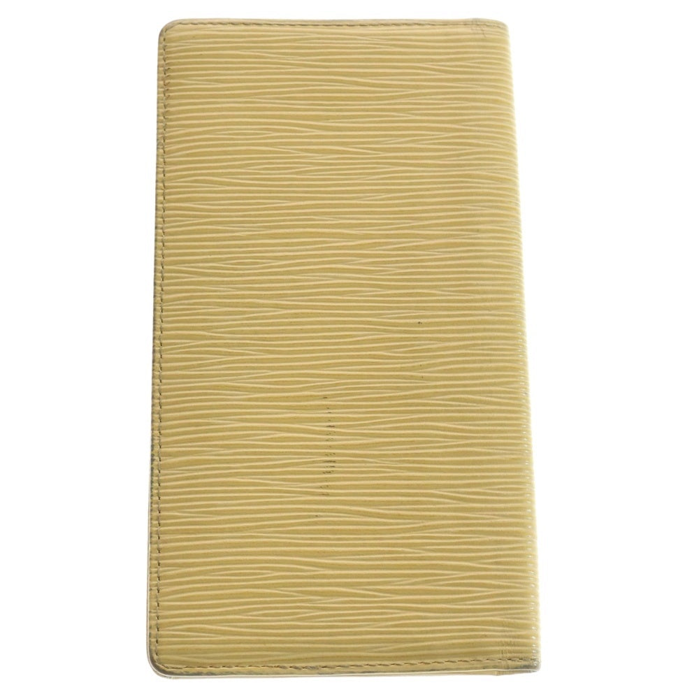 LOUIS VUITTON(ルイヴィトン) エピ ポルトカルト クレディ レザー ロングウォレット 2つ折り長財布 クリーム M63210