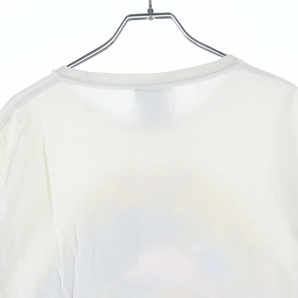 NO BRAND(ノーブランド) Jimmy Hendrix ジミヘンドリックス フロントプリント 半袖Tシャツ カットソー ホワイト