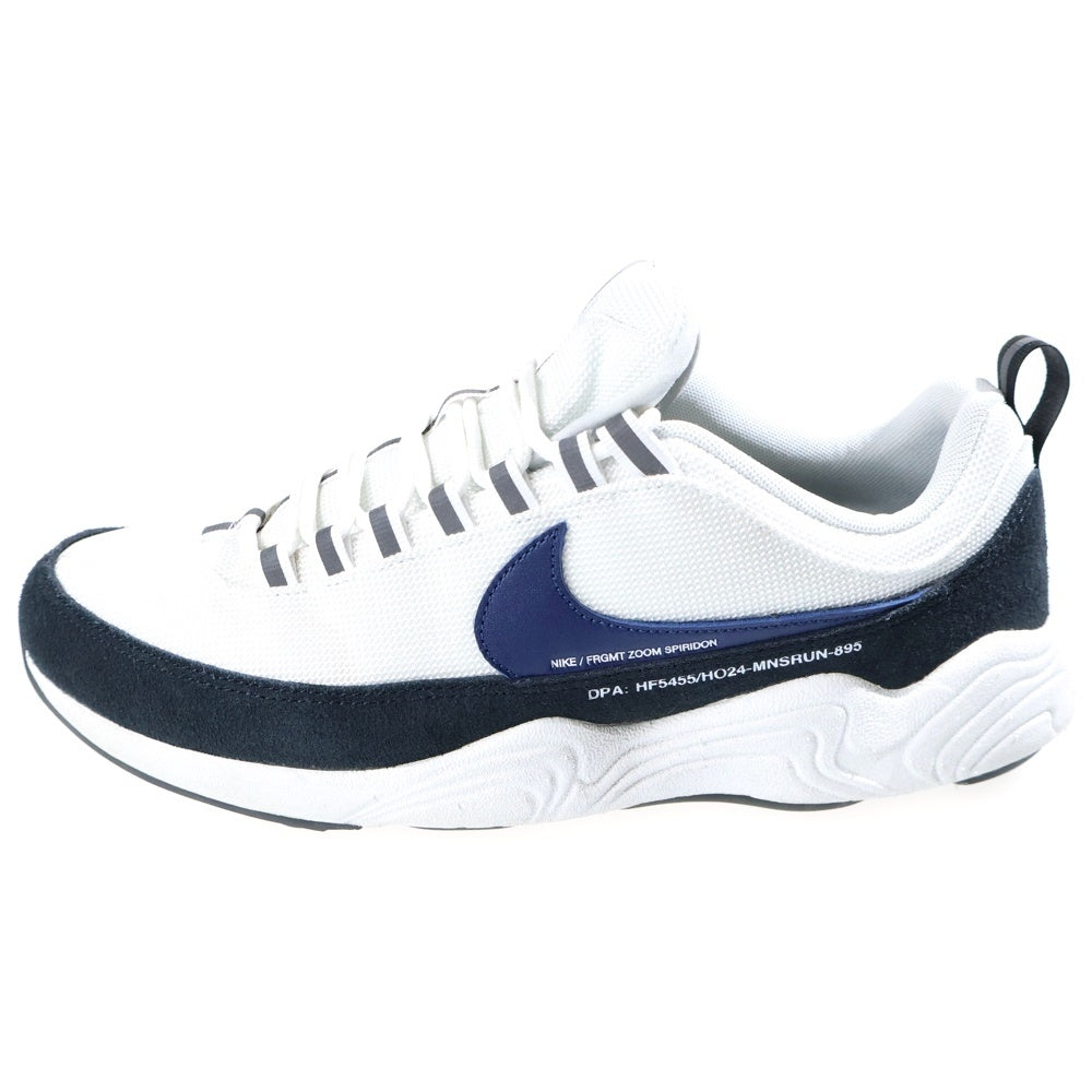 NIKE(ナイキ) ×FRAGMENT AIR ZOOM SPIRIDON SP BLUE VOID フラグメント エアズーム スピリドン ローカットスニーカー ホワイト US10/28cm HF5455-100